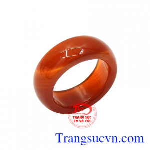 Nhẫn Mã Não Tự Nhiên phong thủy.