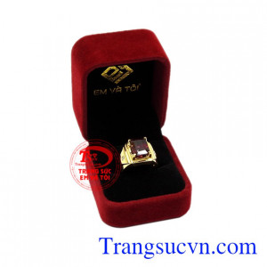 Nhẫn nam Granat chất lượng 14k.