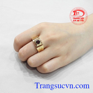 Nhẫn nam granat lịch lãm bảo hành uy tín, giao hàng trên toàn quốc.