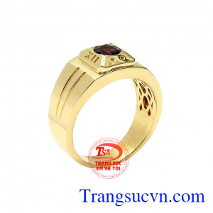Nhẫn nam granat lịch lãm