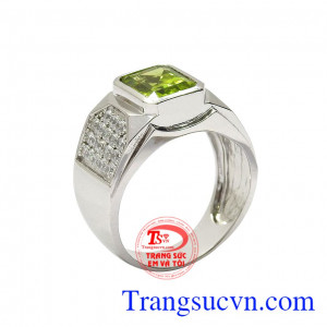 Nhẫn nam peridot hưng thịnh