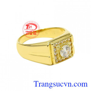 Chiếc nhẫn này đem lại vẻ điển trai và nam tính hợp với xu hướng hiện nay.