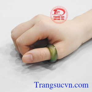 Nhẫn ngọc mã não phúc lộc