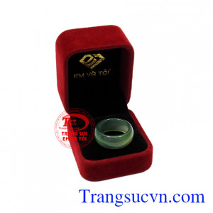 Nhẫn ngọc mã não phúc lộc nam tính.