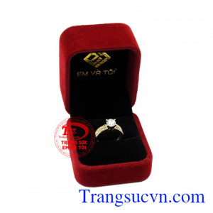 Nhẫn nữ vàng màu diễm lệ 18k.