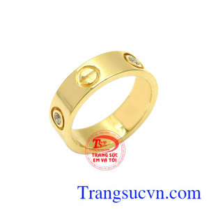 Nhẫn nữ vàng màu thời thượng giao hàng nhanh trên toàn quốc.