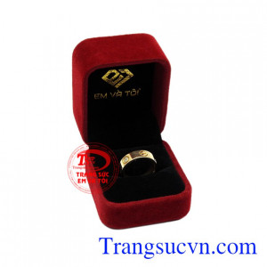 Nhẫn nữ vàng màu thời thượng đẹp.