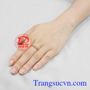 Nhẫn nữ vàng tây trang nhã