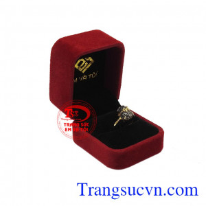 Sản phẩm thích hợp với mệnh thủy và mệnh mộc. Nhẫn túi tiền thạch anh tóc đen