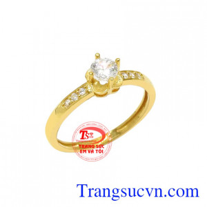 Nhẫn vàng màu nhỏ xinh chất lượng, giao hàng trên toàn quốc.