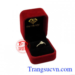 Nhẫn vàng trái tim nữ tính 10k