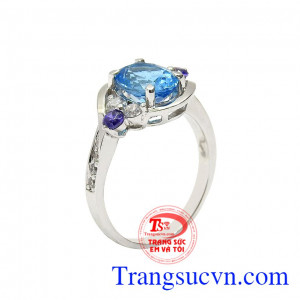 Topaz nhẫn nữ