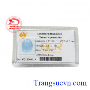 Viên aquamarin thiên nhiên