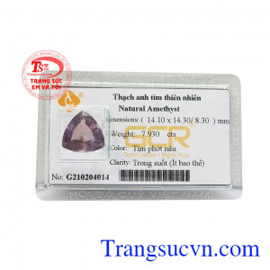 Viên thạch anh tím thiên nhiên