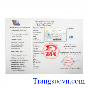 Viên topaz thiên nhiên an nhiên dành cho người mệnh mộc và mệnh thủy.