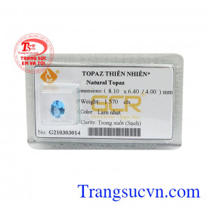 Viên topaz thiên nhiên an nhiên
