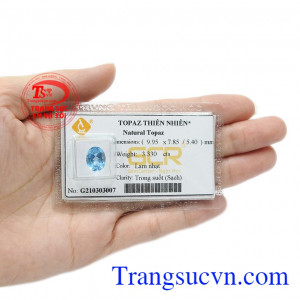 Đây là loại đá được mệnh danh là đá thức tỉnh nội tâm, đem đến sự lạc quan và yêu đời. Viên topaz thiên nhiên mệnh mộc