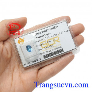 Đây là viên đá tượng trưng cho tình yêu, sự gắn kết và hòa hợp tâm hồn. Viên topaz thiên nhiên tinh tế