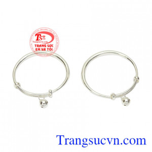 Vòng tay bạc trẻ em thời trang