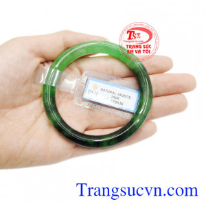 Vòng tay cẩm thạch an khang có giấy kiểm định.