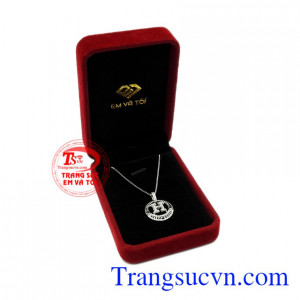 Bộ mặt dây chữ H ấn tượng vàng 10k.