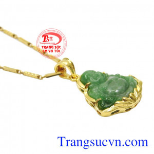 Phật di lặc là vị phật mang đến niềm vui, thư thái và tinh thần lạc quan. Bộ phật di lặc jadeite an nhiên