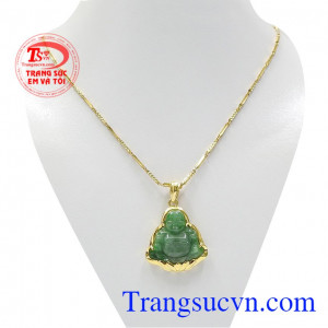 Bộ phật di lặc jadeite an nhiên