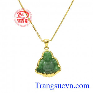 Bộ phật di lặc jadeite an nhiên