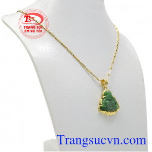 Bộ phật di lặc jadeite an nhiên là bộ trang sức mà được rất nhiều khách hàng lựa chọn. 