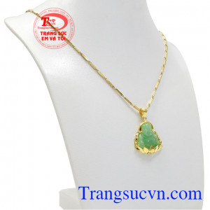 Bộ phật di lặc may mắn jadeite được chế tác tỉ mỉ, tinh tế và hợp phong thủy.