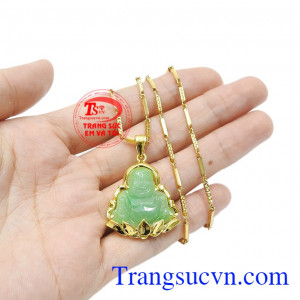 Vì thế mà các sản phẩm hình phật di lặc rất được ưa chuộng. Bộ phật di lặc may mắn jadeite