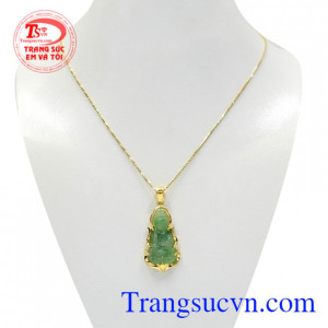 Bộ phật Quan Âm cẩm thạch an nhiên đeo hợp thời trang, sang trọng và đẳng cấp