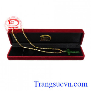 Bộ thánh giá cẩm thạch vàng tây