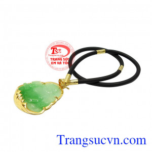 Phật di lặc mang đến niềm vui, sự thanh thản và thư thái. Bộ trang sức di lặc jadeite an khang