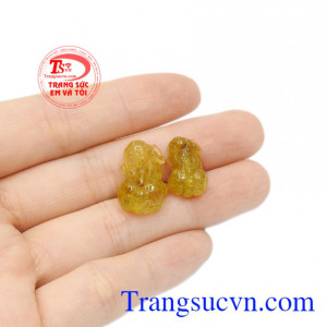 Cặp tỳ hưu phú quý thạch anh tóc chất lượng.