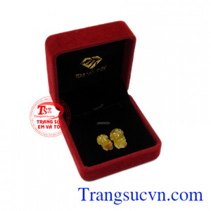 Cặp tỳ hưu phú quý thạch anh tóc