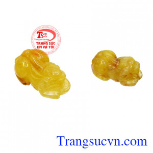 Cặp tỳ hưu tài lộc thạch anh tóc sự lựa chọn hoàn hảo dành cho bạn.