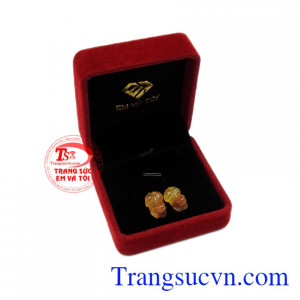 Cặp tỳ hưu thạch anh tóc cát tường