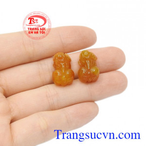 Cặp tỳ hưu thạch anh tóc đại lộc đẹp.