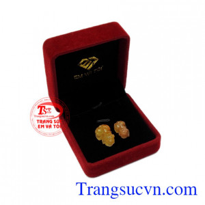 Cặp tỳ hưu thạch anh tóc hưng thịnh