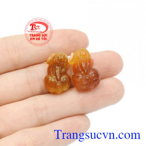 Cặp tỳ hưu thạch anh tóc lộc phát đẹp.