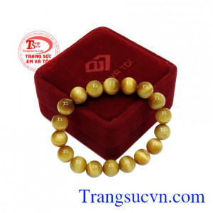 Chuỗi mắt hổ 10 ly tài lộc thích hợp cho những người mang mệnh Kim và Thổ.