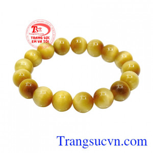 Chuỗi mắt hổ 12 ly cát tường đem đến bình an, may mắn, thời trang cho người đeo.