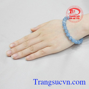 Sản phẩm thích hợp để làm quà tặng cho người thân và bạn bè. Chuỗi tay aquamarine 8 ly đẹp