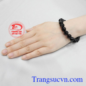 Chuỗi thạch anh tóc 10 ly lộc phát đẹp.