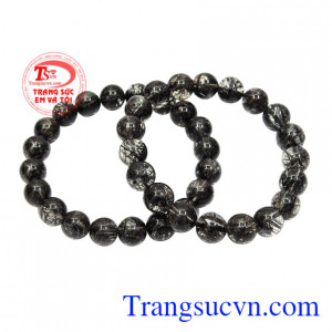 Chuỗi thạch anh tóc 10 ly lộc phát chất lượng.