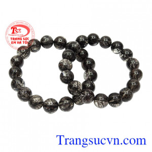 Chuỗi thạch anh tóc 12 ly tài lộc đẹp.