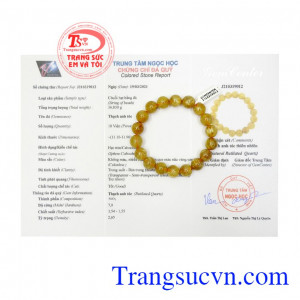 Chuỗi thạch anh tóc an nhiên 11 ly
