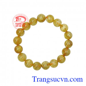 Chuỗi thạch anh tóc an nhiên 11 ly có ý nghĩa cả trong phong thủy và với sức khỏe người dùng.