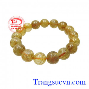 Chuỗi thạch anh tóc bình an 12 ly